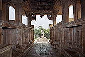 Khajuraho - Lakshmana temple view from the inside 